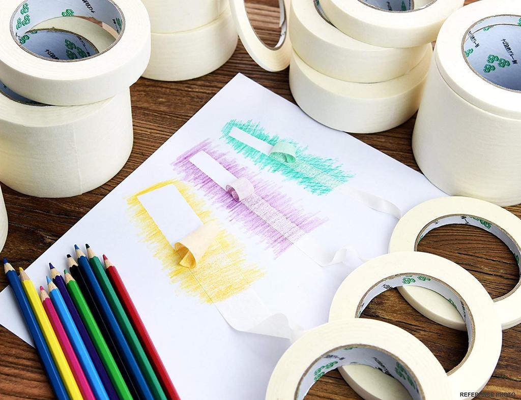 Masking Tape, White, Wide, Masking Tape, Width 1.2 Inches (30 Mm) X Length