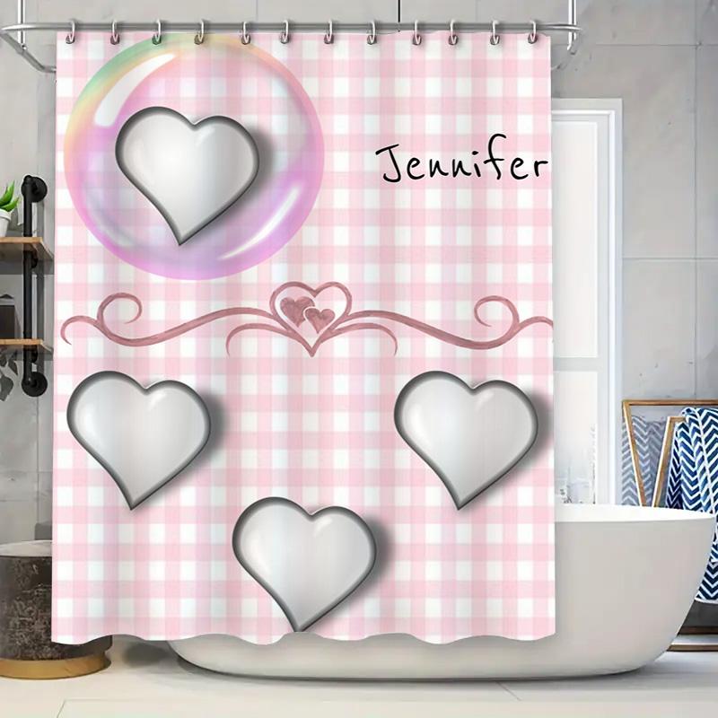 

Modern Bathroom Decor Shower Curtain Waterproof Printing Black Design For Home Bath Liner Decoration White 72X84 (183Cm X 213Cm) W60H190(CM)-1 Pcs