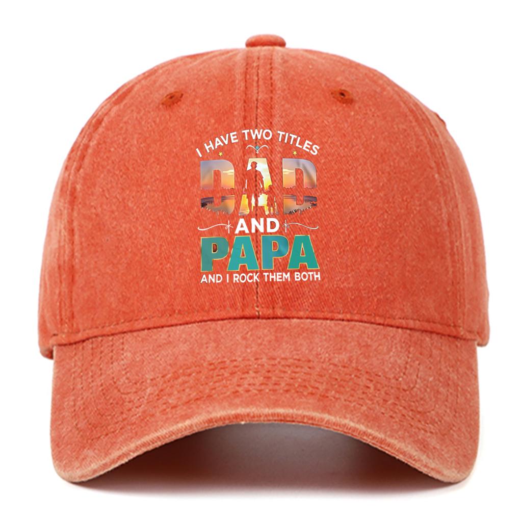 Adjustable DAD Personalized Printed Baseball Hat Street Casual Style Outdoor Sunscreen Hat Breathable and Comfortable