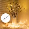 20 LEDs Branch Lamp Artificial Tree with Light Battery Powered Party Decor Bedside Twig Lighted