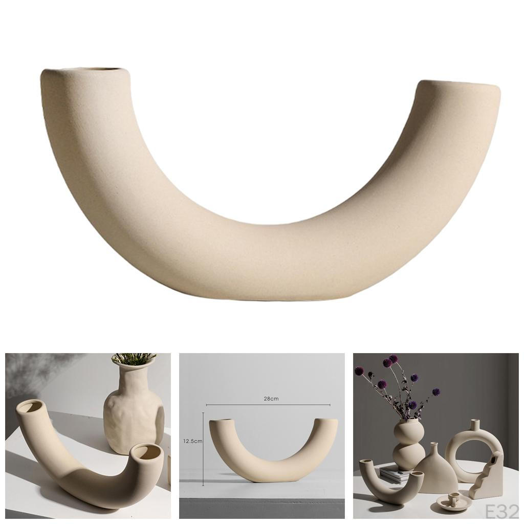 Ceramic Tabletop Flower Vases Nordic Style Vase Crafts Wedding for Centerpieces