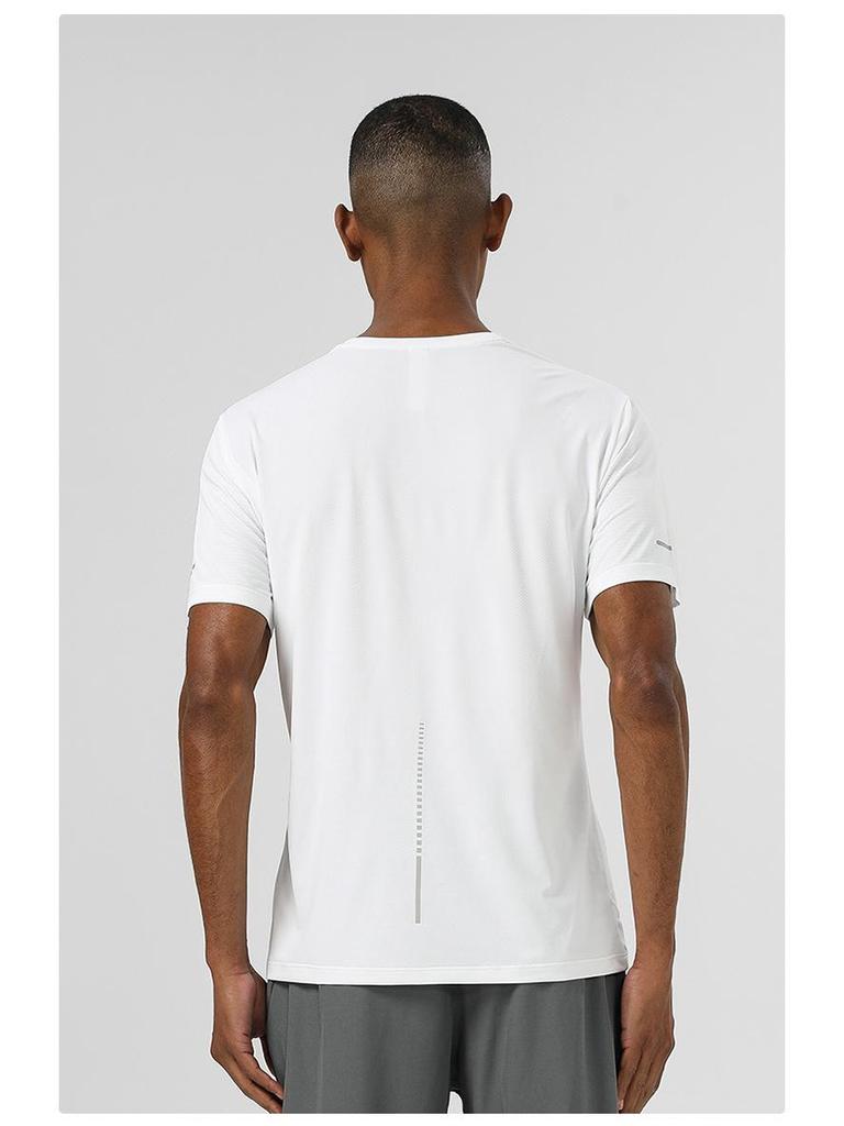 2025 Men's Quick-Dry Antibacterial Reflective Sports T-Shirt - Moisture-Wicking Cloud Yarn