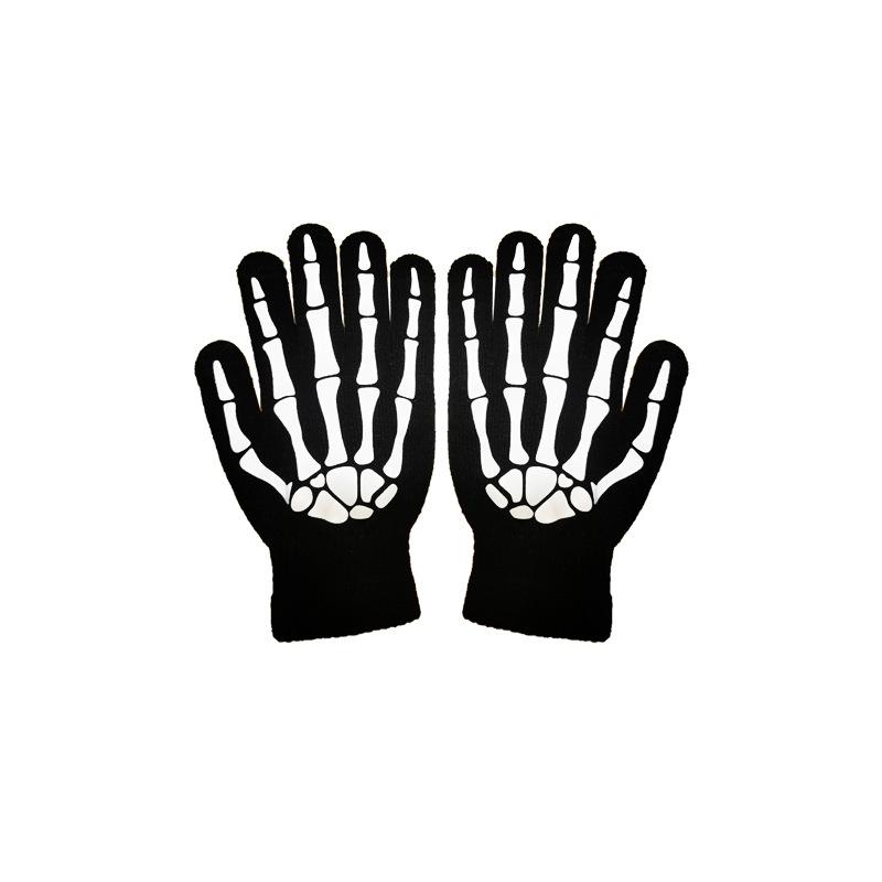 Hot1/4Piece Set Halloween Party Role Playing Children Adult Death Black Cloak Halloween Skull Ball Costume Prop Set Holiday Gif