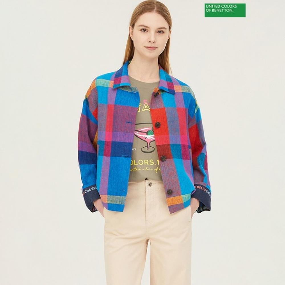 

[Benetton] Benetton Rossi Check Jacket Bajka1531 RD_red/42