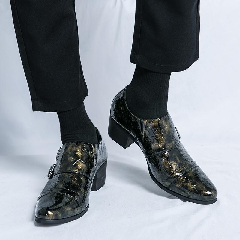 Classic Men Shoes for Wedding 2025 New Men's Pointed Toe Loafers Leather Slip-On Dress Shoes for Business Casual Business Shoes