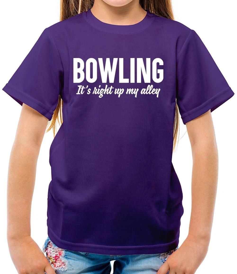 

Bowling It s Right Up My Alley - Kids T-Shirt - Ten Pin 10 Bowl Ball Sport 100