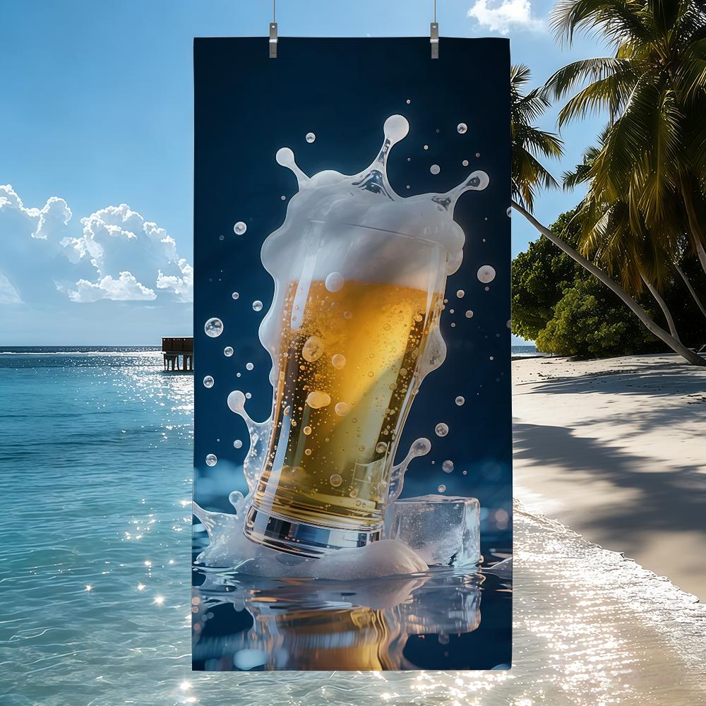 Pack Bier Handtuch Schnelltrocknend Strandtücher Sind Geeignet Für Schwimmbäder Camping Yoga Und Das Fitnessstudio