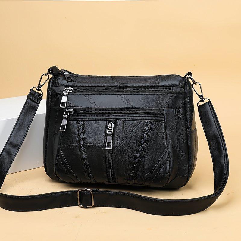 PU Leather Shoulder Crossbody Bag with Large Capacity