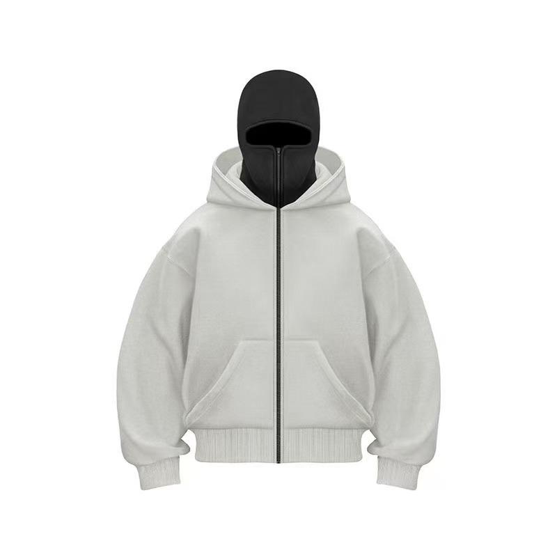 Spring & Autumn Double-Layer Hooded Zipper Sweatshirt: Unique Street Style for Couples
