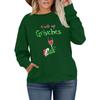 Women's Fashionable Casual Plus-Size Long Sleeve Pullover Printed Sweatshirt