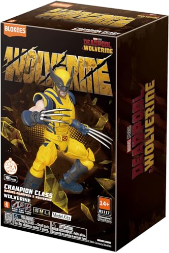 BLOKEES Doyusha Marvel Champion Class Series Wolverine Plastic Model, Approximately 134mm Tall
