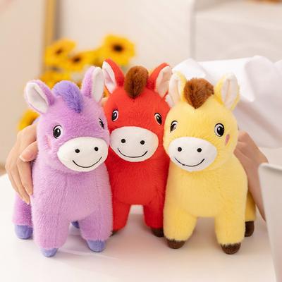 Horse Plush Doll 2026 Year of The Horse Plushie Realistic Pony Doll Soft Stuffed Animal Gift for Bag Car Decor