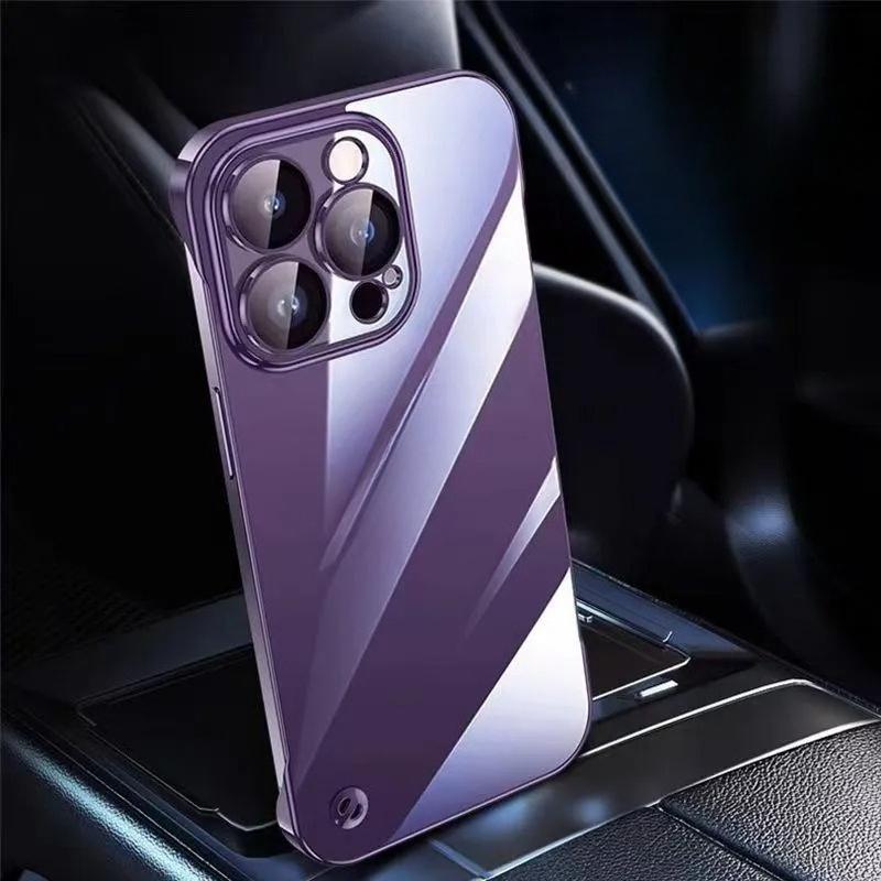 Ultra-thin Plating Frameless Case For VIVO V70/S50 Lens Film Protection Transparent PC Shockproof Cover For VIVO S50 Pro mini
