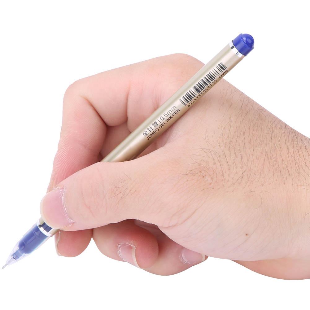 

12pcs Gel Ink Pen 0.5mm Large Capacity Refill Sign Pen Student Stationery Office SuppliesBlue синій