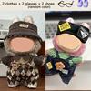 6pcs 17cm/6.69in Set Fashion Cute Clothes Clothing Glasses Pairs Shoes Collector Toys Doll Accessories LABUBU for dolls 2 Entertaining Play Safe