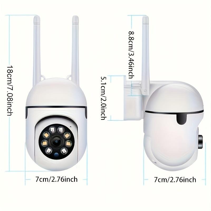 1/2/4 PCS 1080P Security Camera Wired, 2.4G/5G WiFi Home Surveillance Cam with 360° Pan/Tilt, Color Night Vision, Motion Detection, SD/Cloud Storage