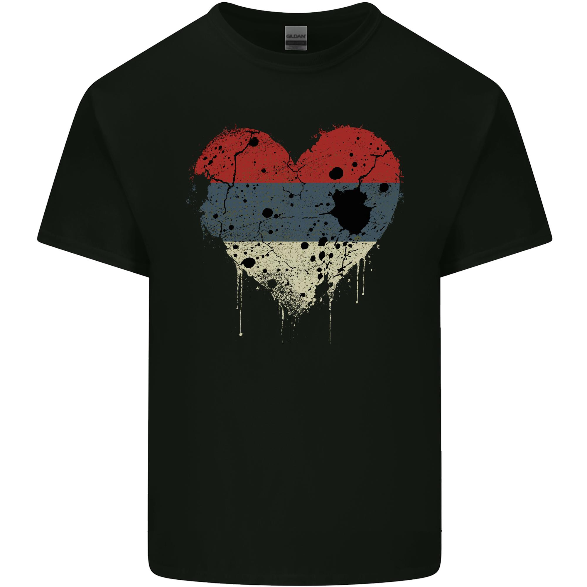 Love Flag Republika Srpska Football Unisexs Light Cotton TShirt S