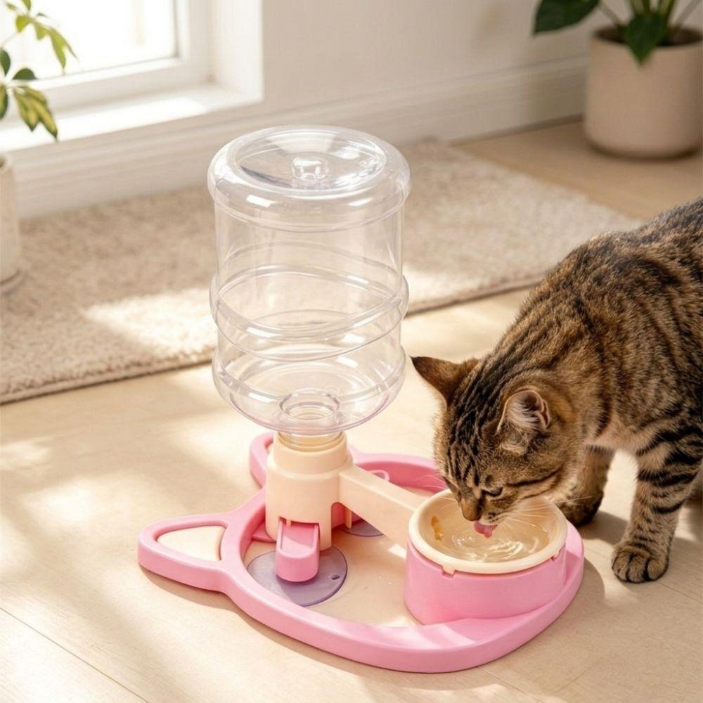 Anti-Wet Mouth Gravity Cat Water Dispenser Prevent Black Chin Leak Proof Cat Auto Water Bowl Gravity Refill Suction Cup Base