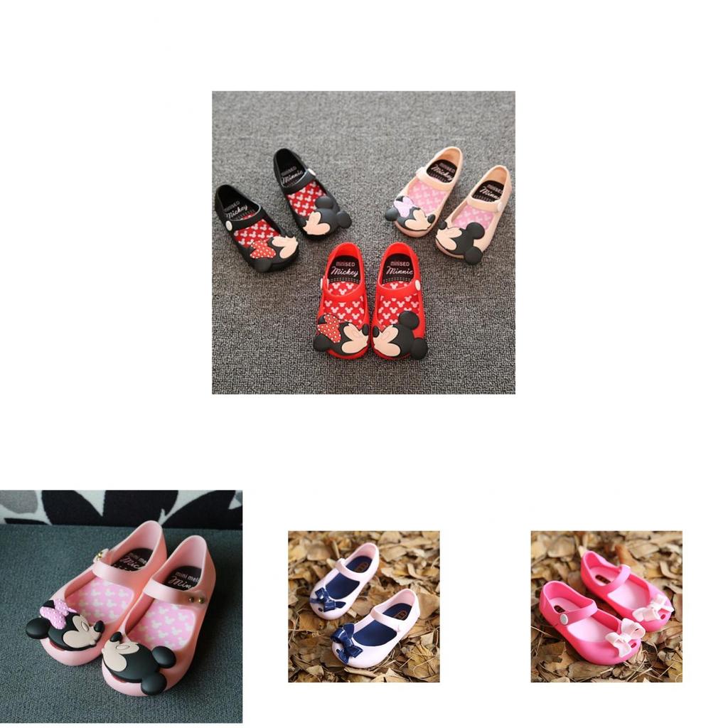 Lovely Kids Girls Cartoon Mickey Minnie Sandals Casual Summer Beach Jelly Shoes Kids' Clothing