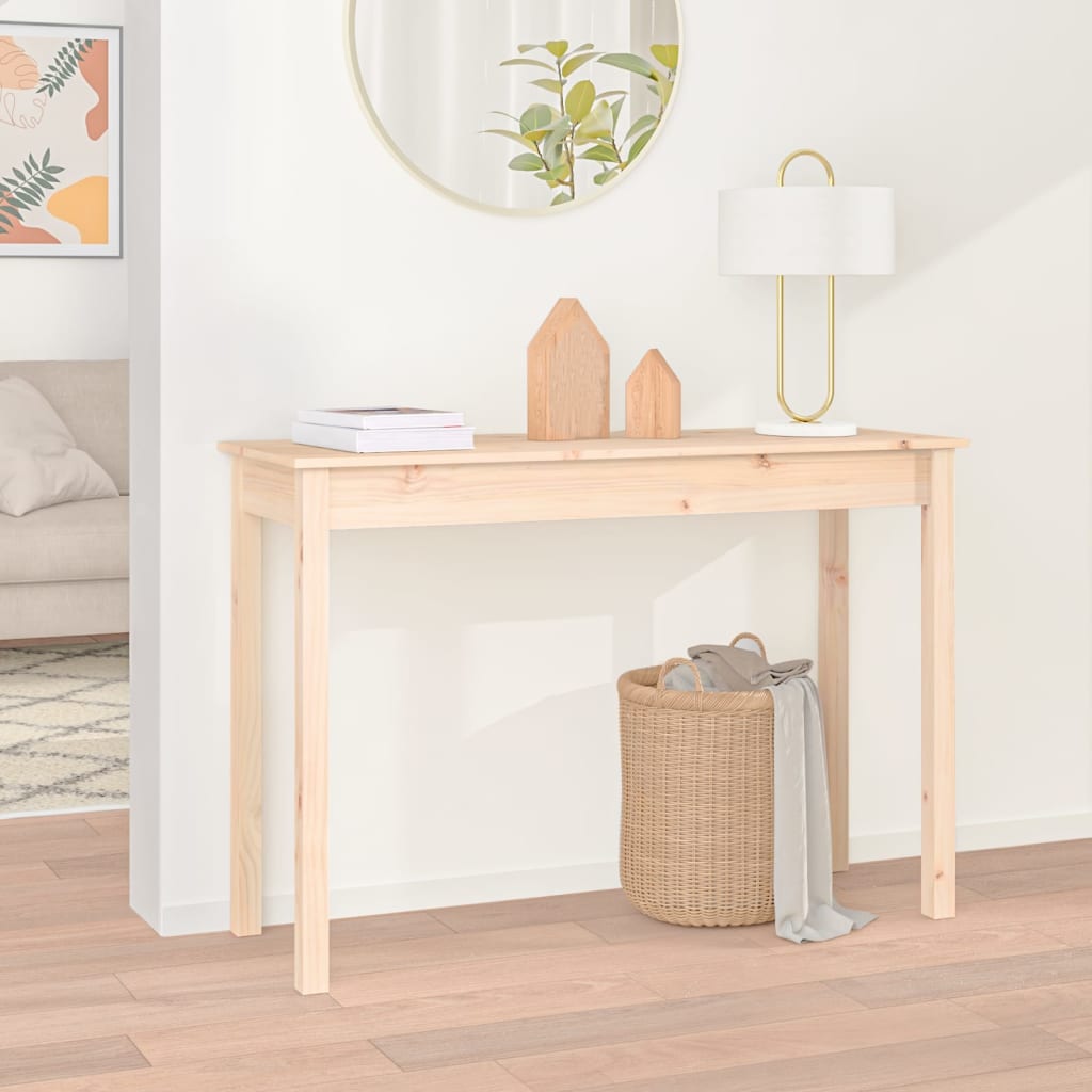 Console Table 110x40x75 Cm Solid Pine Wood