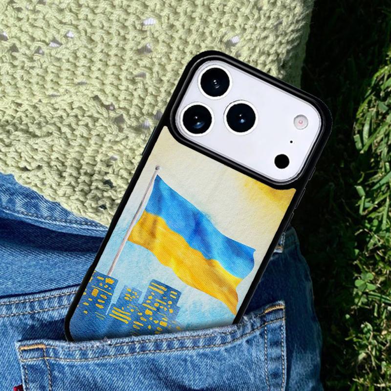 Знак любви с флагом У_краи_ны Украинский чехол для телефона для iPhone 17 AIR 16 Pro Max 15 14 Pro 11 12 13 Ударопрочный силиконовый чехол iPhone 15 Pro Max
