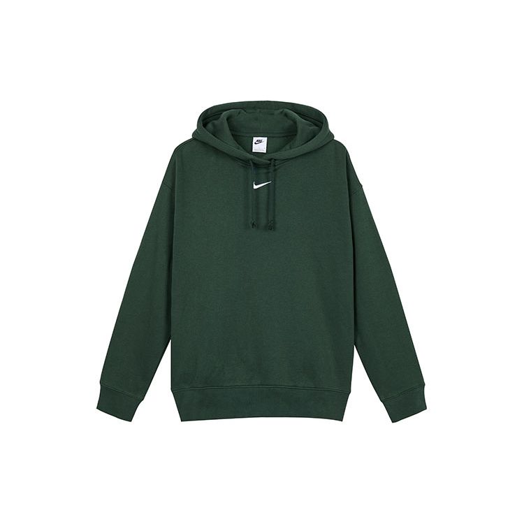 

Nike Sportswear Collection Essentials Повседневный пуловер с капюшоном на флисовой подкладке Женские топы Зеленый DJ7669-397 M
