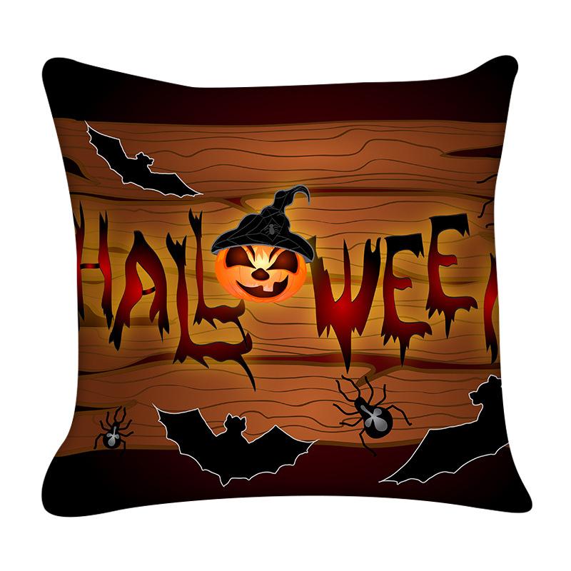 Happy Halloween Pillow Covers Decorative Horror Pumpkin Pillowcase Living Room Sofa Bedroom Pillows Case Decor Home 18x18 Inch