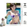 Vintage Metal Wall Art Large Purple Bikini Woman Poster D Retro Beach Decor for Indoor Outdoor