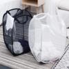 Portable Mesh Pop Up Laundry Hamper Wide Opening Breathable Collapsible Space-Saving Laundry Basket Dorm Travel Bathroom Items