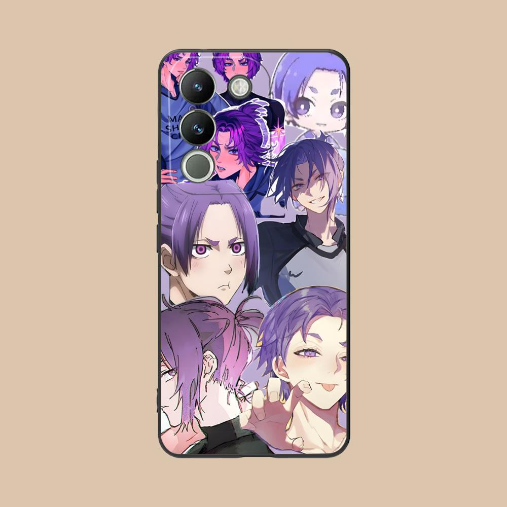 Blue Lock Reo Mikage Matte TPU Mobile Phone Case for VIVO V60 V50 V40 V30 V29 V27 V25 V23 Pro Lite 5G Colorful Printing Cover