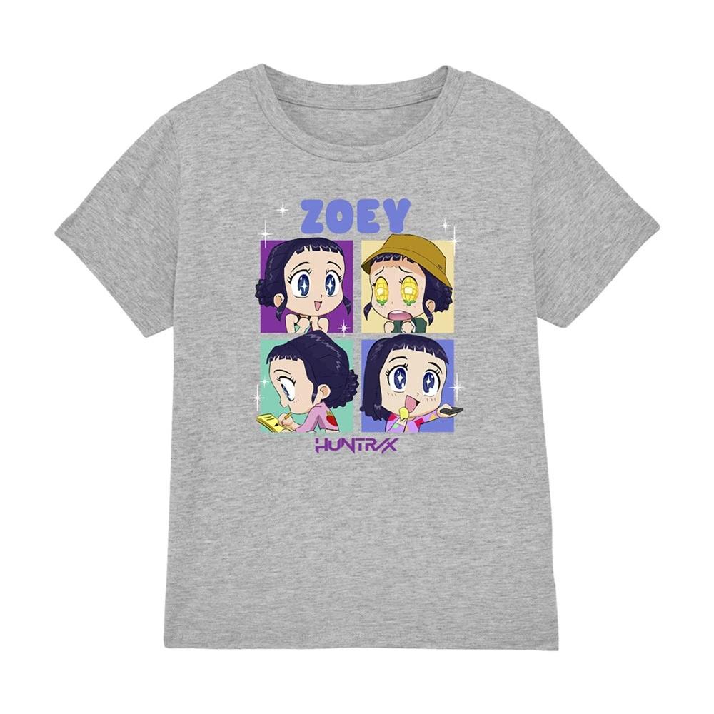 

Kpop Demon Hunters - Huntrix Zoey Chibi Boes Kids T-shirt, Heather Grey 150