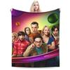 The Big Bang Theory  Flannel Blankets Winter  Warm Soft Bedding Throws for Child Home Decor Graphic Bedspread Sofa Bed Cover