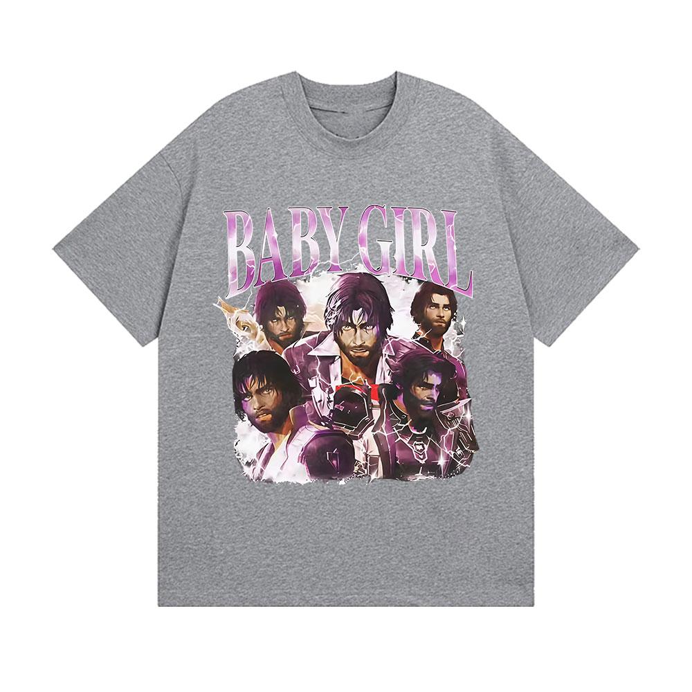 2025 Summer Limited Baby Girl Arthur Morgan Graphic 100 Pure Cotton Printed Tshirt Mens Women Fashion Vintage Oversized Y2k
