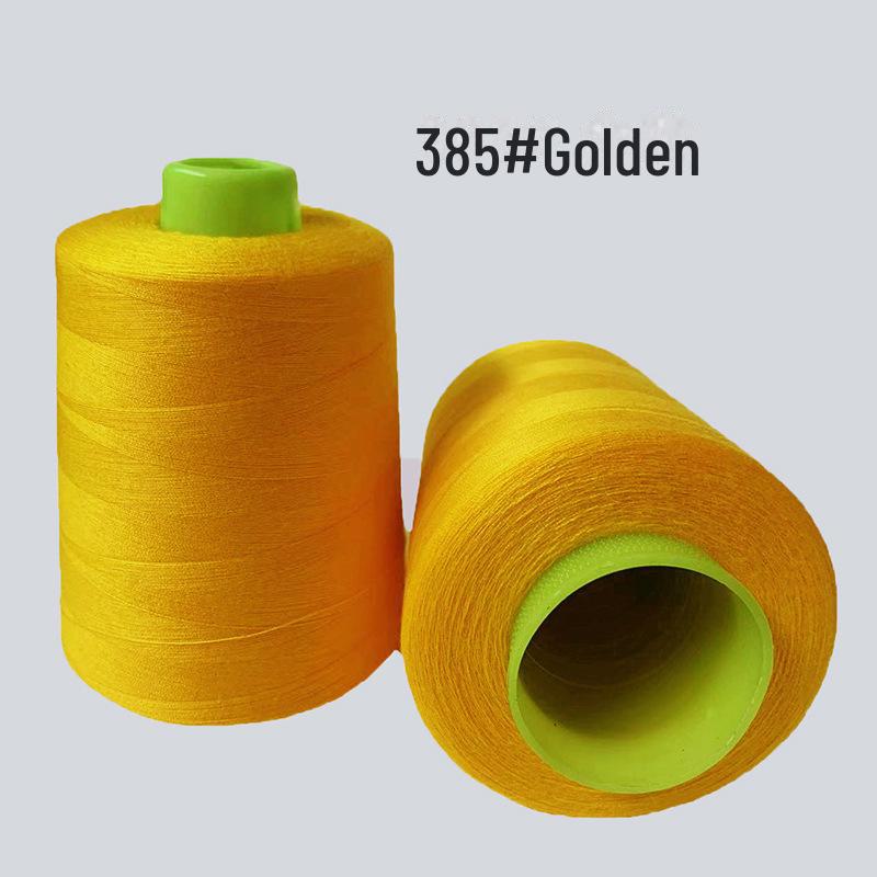 High-Speed 8000-Yard Black & White Sewing Thread - 402 Flat Pagoda Thread for Clothing