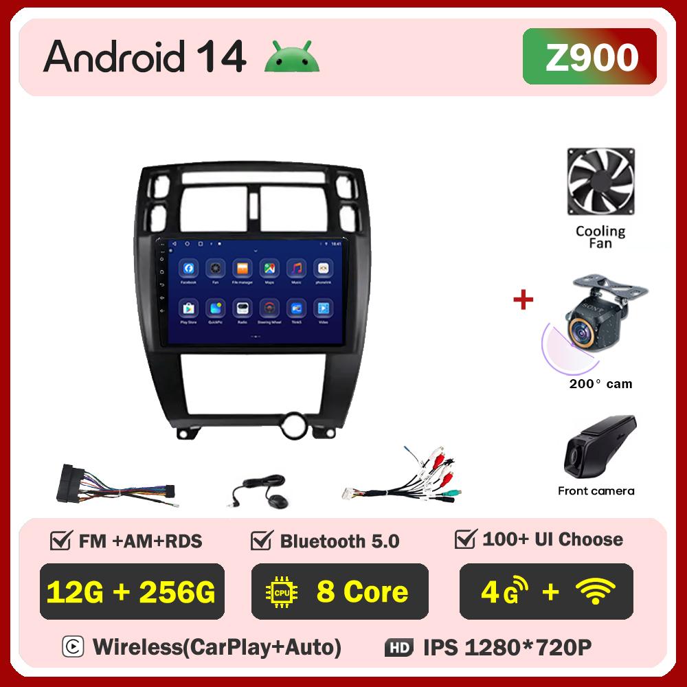 Car Radio Player Android 14 For Hyundai Tucson 1 2004 Carplay Auto Screen Wireless Android Auto Intelligent Car Systems 5G Wifi