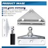 10MM Ball Stud Mounting Bracket for Universal Gas Spring Struts Lift Support Shock Prop Steel  2 Pack 4 Pack