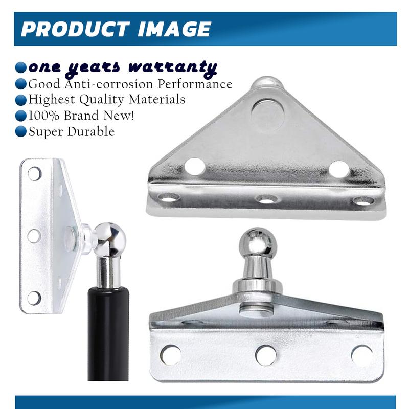 10MM Ball Stud Mounting Bracket for Universal Gas Spring Struts Lift Support Shock Prop Steel  2 Pack 4 Pack