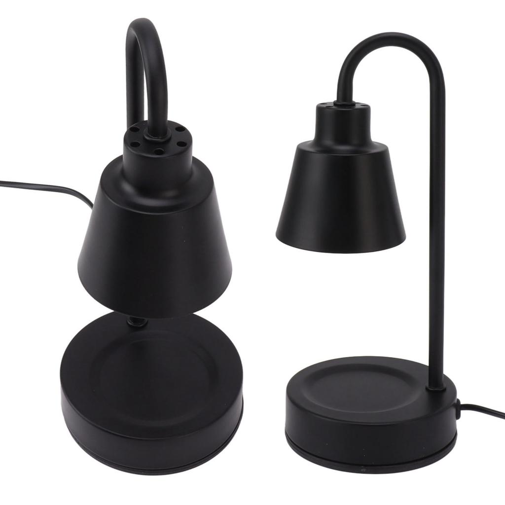 Scented Candle Lamp Black Warm Light GU10 Iron   Candle Warmer Lamp for Bedrooms Guest Rooms Study