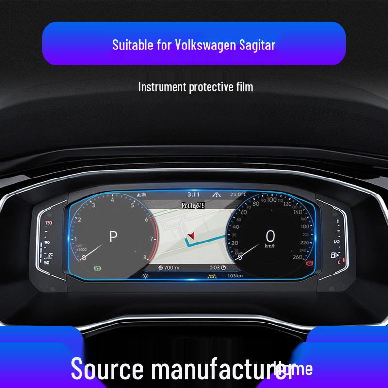 Volkswagen Sagitar Displayschutz: Kratzfeste gehärtete Folie für Navigation und Mittelkonsole.