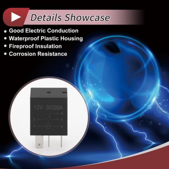 Automotive 5 P Fuel Pump Relay for Ford 1992-2006 No9008087010 12V 20A30A