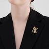 Dancing Kitten Shape Versatile Brooch Zinc Alloy White 1 Pc
