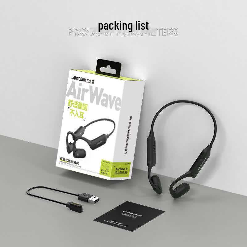 Lansdon AirWave Wireless Bone Conduction Sport Headphones