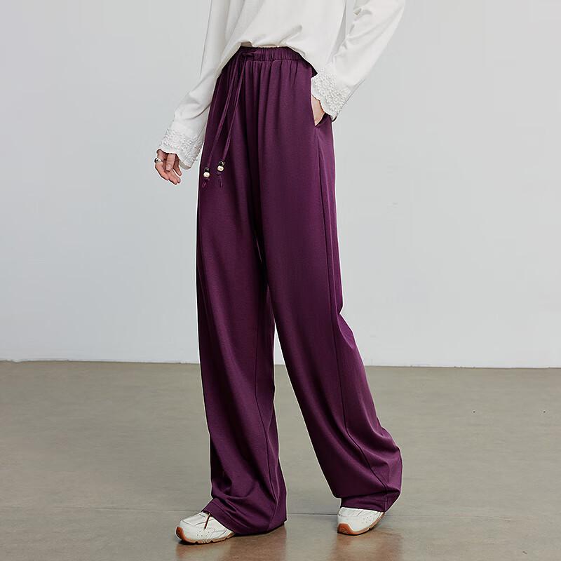 Chuyu Women's Relaxed Fit Lyocell Blend Wide-Leg Pants