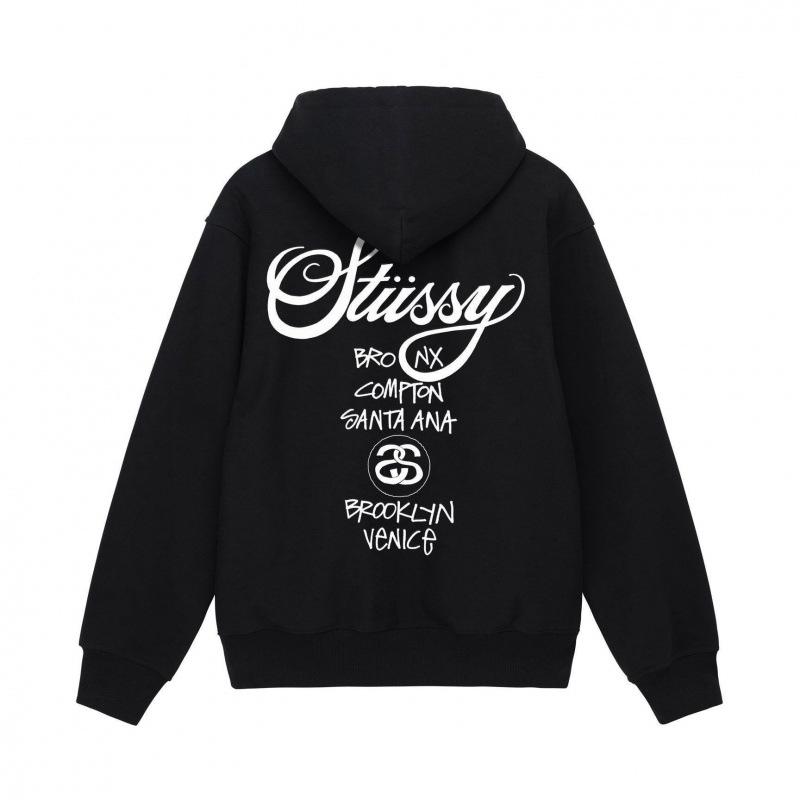 Stussy 2025 Heren Basic Terry Pullover Hoodie, 700g Kwaliteit