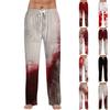 Herren Halloween Print Kordelzughose Lässige Pyjamahose