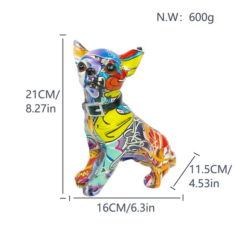 

Сидящая собака гостиная винный шкаф ремесло украшение домашний рабочий стол офис украшение подарок