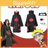Kimono Capa Akatsuki Estiloso Uchiha Tobi Obito Fantasia Cosplay Ideal Para Shows e Festas