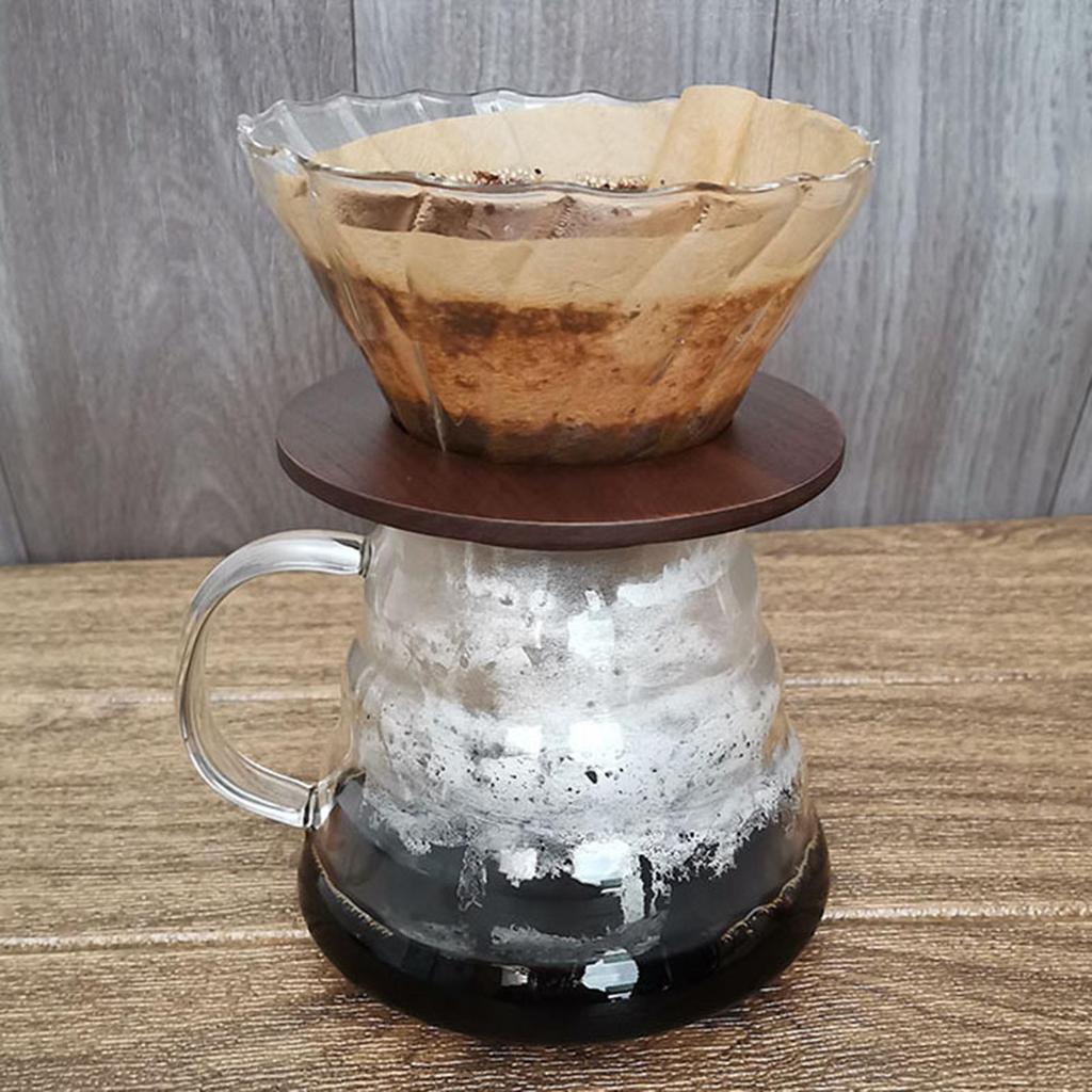 Wooden Pour Over Coffee Filter Stand Cone Dripper Holder Stand Easy to Use