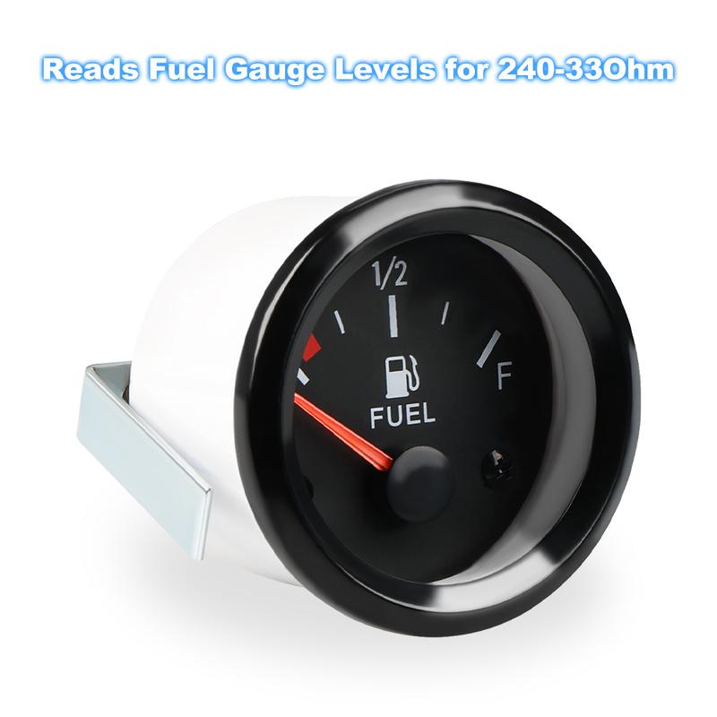 Fuel Level Gauge 52mm 12V Digital For Car Marine Boat Fuel Tank Gauge For 240-33Ohm Fuel Level Sensor Car Motorcycle Accessories