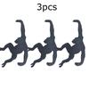 New Kitchen Wall Door Metal Hook Key Hanger Cat Tail Monkey Shaped Decor Holder Clothes Storage Rack Seamless Hook Tool
